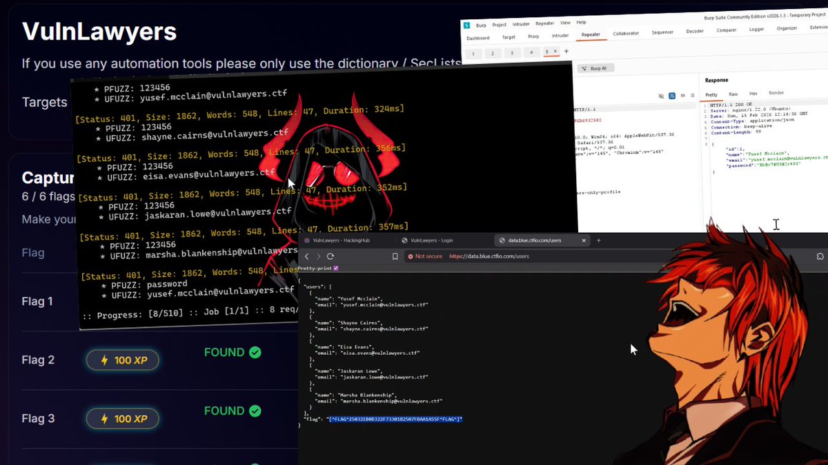 Cyberboy_404's tweet photo. New video out 🔥 

This video covered idor, brute force username and password,etc.. 
Hacking Hub Lab 2 @hackinghub_io

Watch now : https://t.co/bcyZb3e0hF https://t.co/3knQOH3Yhf