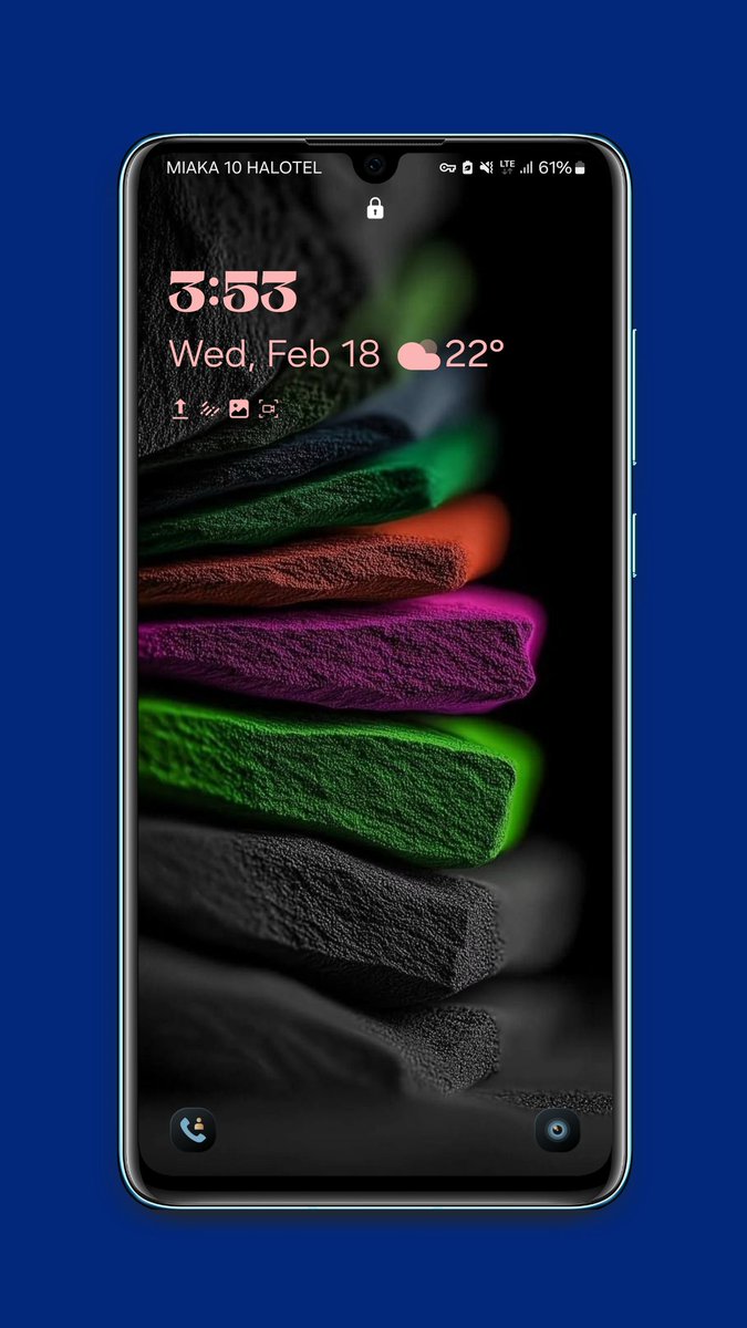 Minimal, but colorful, let's have this beautiful lock screen wallpaper 💥 
#Wallpapers