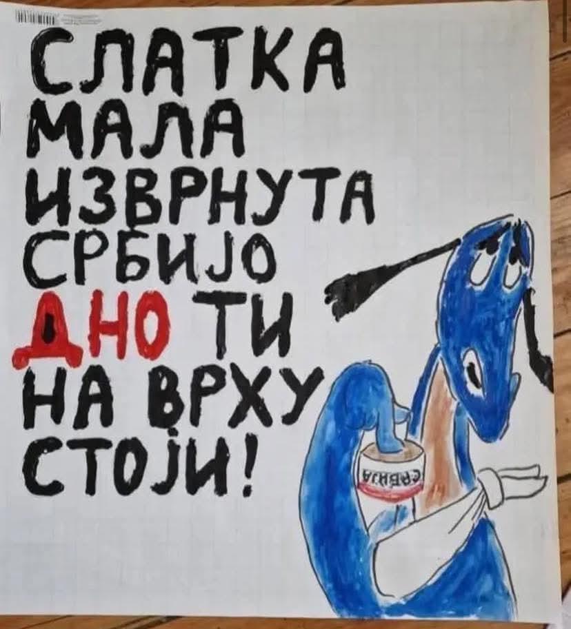 Jadna mala, izvrnuta Srbijo..