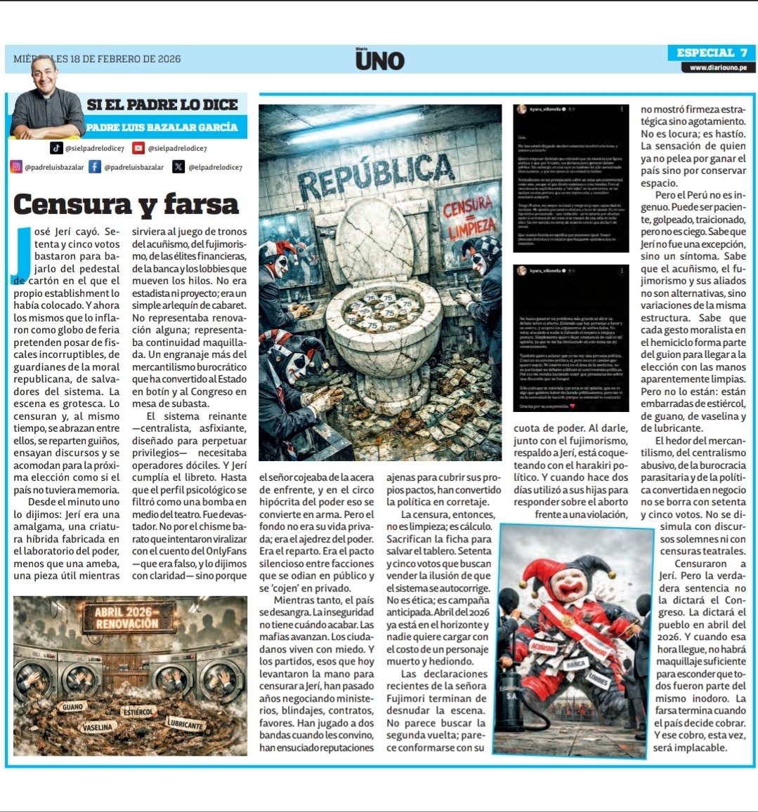 Padre Luis A. Bazalar Garcia tweet media