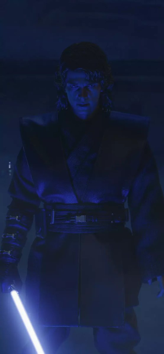 BossMan_RBAnil's tweet photo. I currently have Anakin Skywalker with the blue lightsaber as my wallpaper, I saw a red version and despite it being my fav colour I chose the blue… it just feels way more iconic. To me he was a hero and the chosen one. Me and him have a lot in common 😊👏⭐️ https://t.co/ghEHwG0SUf