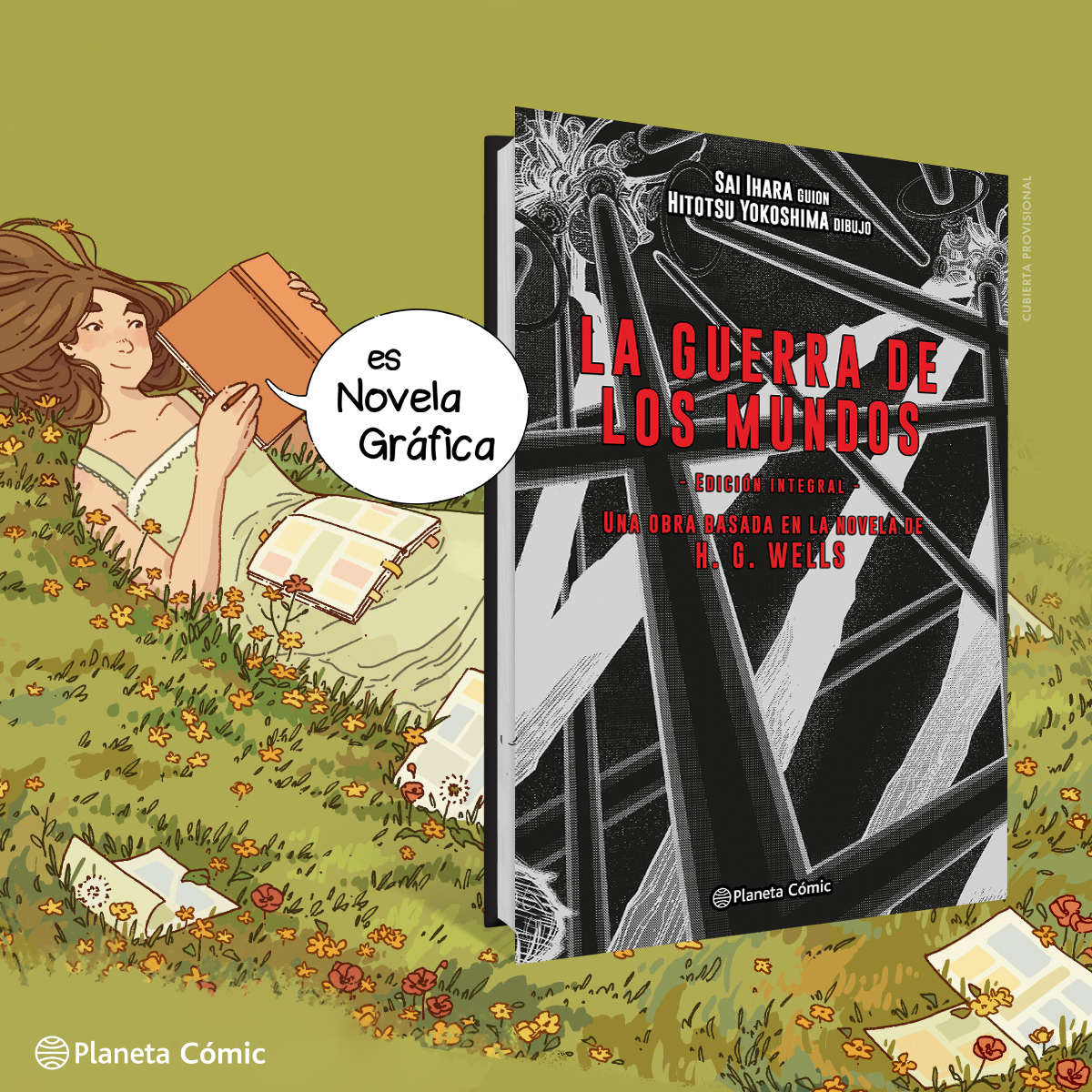 En mayo llegará a librerías el volumen integral 3 en 1 de la adaptación #manga de #LaGuerraDeLosMundos, la obra maestra de H. G. Wells.

🛸 Hitotsu Yokoshima y Sai Hihara son los autores de la adaptación de este clásico, origen de los relatos de #CienciaFicción sobre invasiones