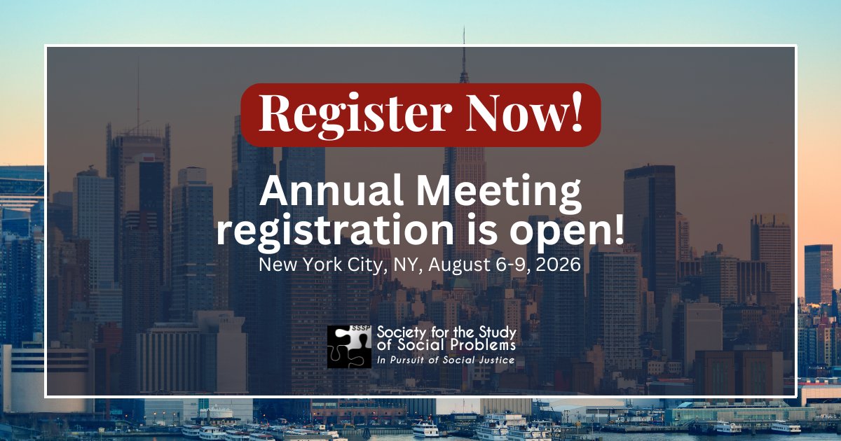 The Society for the Study of Social Problems tweet media