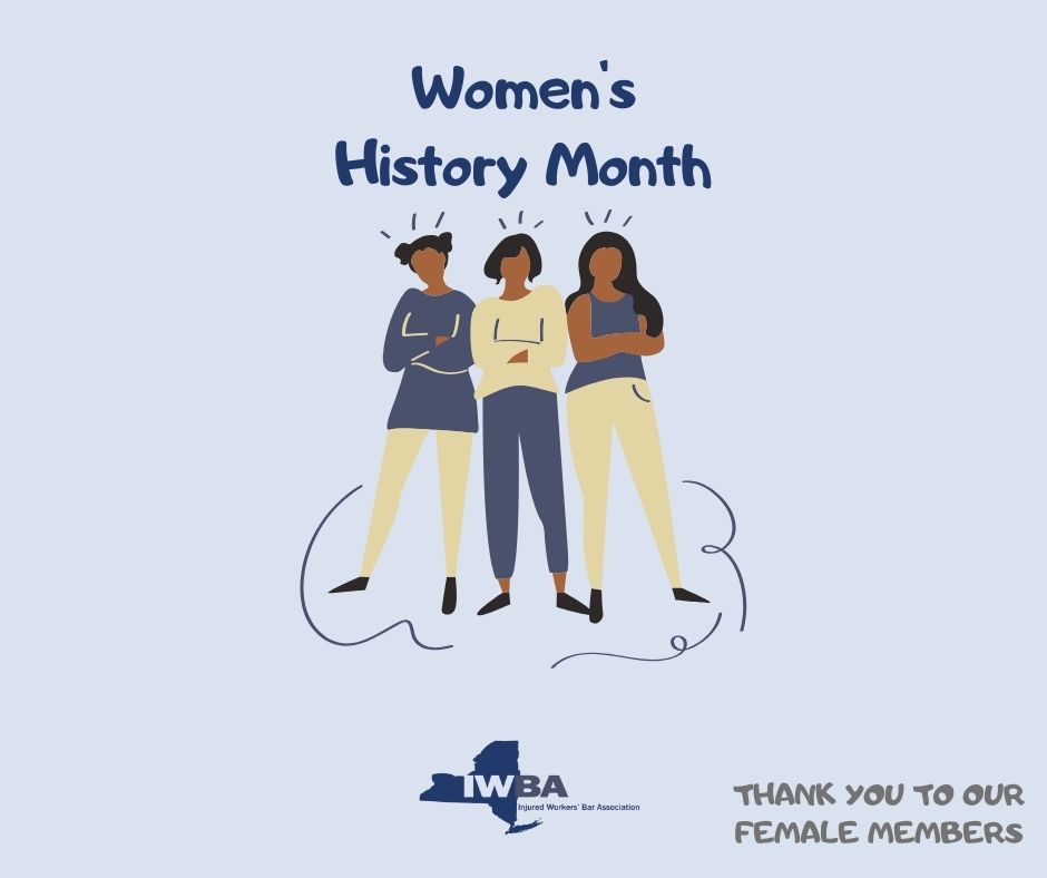 March is #WomensHistoryMonth. We recognize and thank the women of #IWBA whose dedication and leadership continue to make a meaningful difference for injured workers every day.