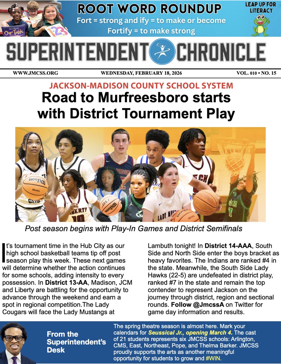 JMCSchools's tweet photo. Survive the #FebruaryFire 🥵🔥 💯 Advance to #MarchMadness 😤🥶 https://t.co/02fIQoA7zg