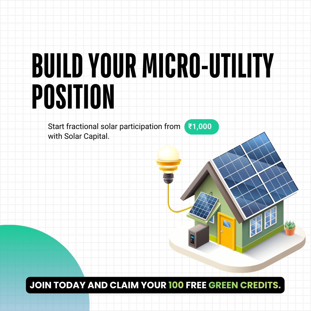 SolarCapital_'s tweet image. The energy transition is not only about consumption — it’s about participation.

Explore → solarcapital.in

#FractionalSolar #DigitalSolar #InfrastructureOwnership #CleanEnergyIndia #EnergyTransition #RenewableInfrastructure #SolarCapital