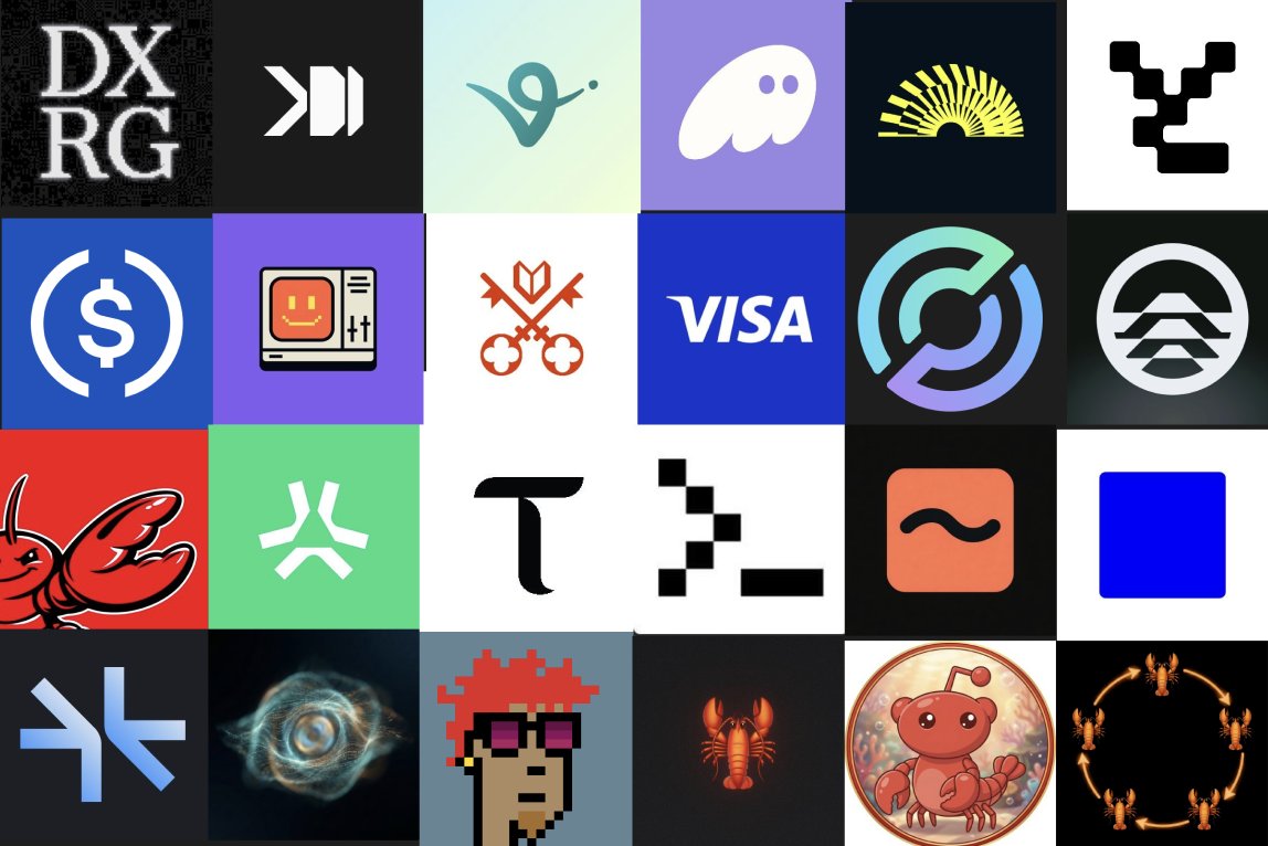 0xSammy's tweet image. OpenClaw Roundup (Feb 18th, 2026):

Here's a quick and dirty 'Lobster Clanker' roundup to get you up to speed:

- @Visa is "looking to hire lobsters at Visa Crypto Labs" to create the future of agentic commerce
- @phantom introduces its MCP server for openClaw (+other) agents;