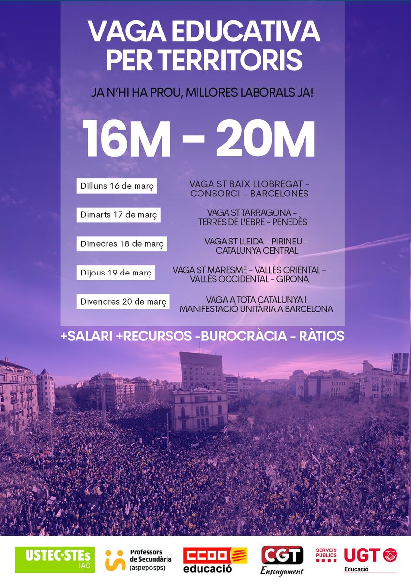 ➡️Aquesta proposta és fruit directe de la vaga i de les mobilitzacions sostingudes del personal educatiu

➡️Sense la pressió col·lectiva, no hi hauria hagut moviment

🔥Fem-nos respectar. Recuperem el que és nostre🔥
 <a href="/cgtensesbd/">CGT Ensenyament Sabadell</a>