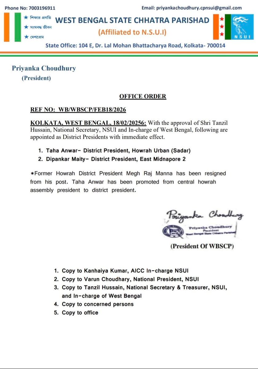 All the best to the newly appointed District Presidents.