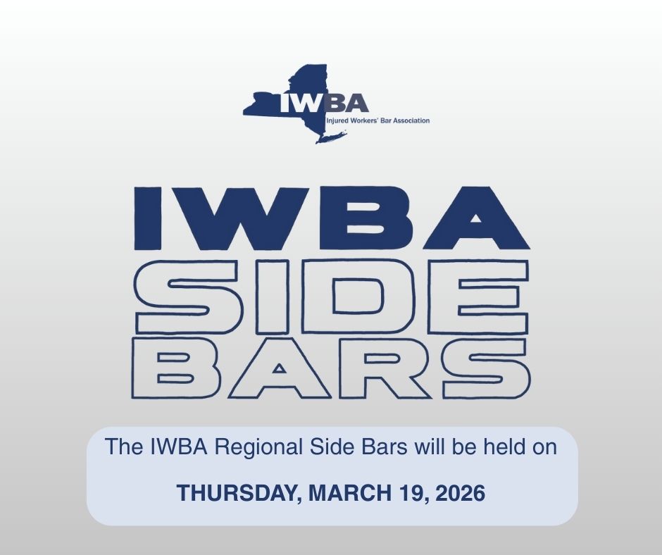 Join us for the IWBA Regional Side Bars on Thursday, March 19, 2026! Choose the location closest to you and come connect with colleagues, hear the latest updates, and enjoy a drink on IWBA. RSVP to let us know you’re coming. Register here: bit.ly/4rh117u