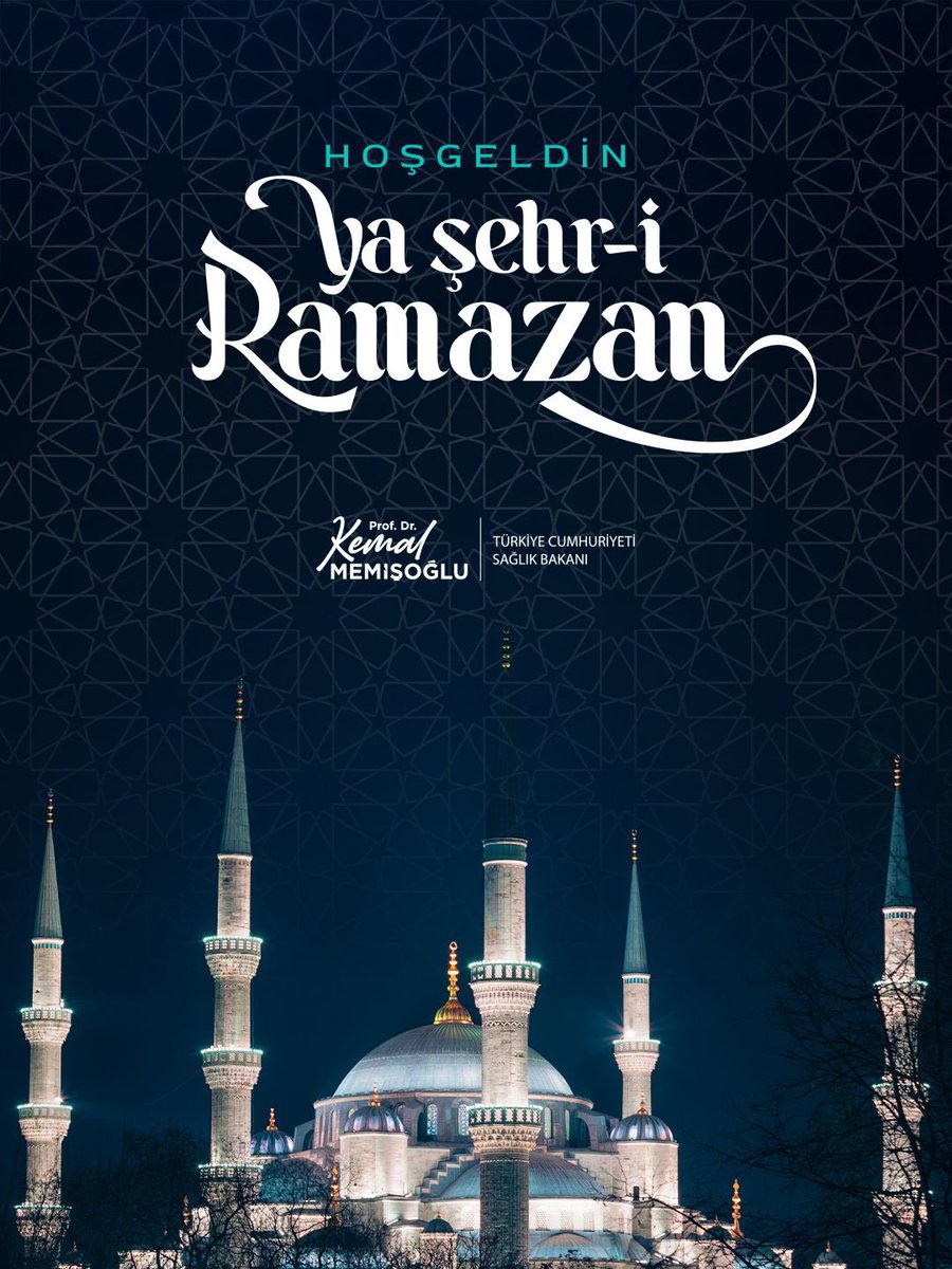 Bizleri bir kez daha Ramazan-ı Şerif’e ulaştıran Rabbimize hamdüsenalar olsun.

Aziz milletimizin ve tüm İslam âleminin mübarek Ramazan-ı Şerif’ini tebrik ediyorum. On bir ayın sultanı Ramazan’ın rahmet, bereket ve mağfiretiyle tüm insanlığa huzur, bereket ve esenlik getirmesini