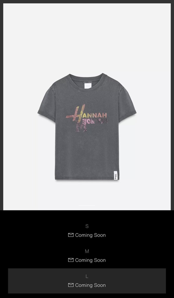 Hannah Montana x Zara shirt is officially SOLD OUT 🩷
