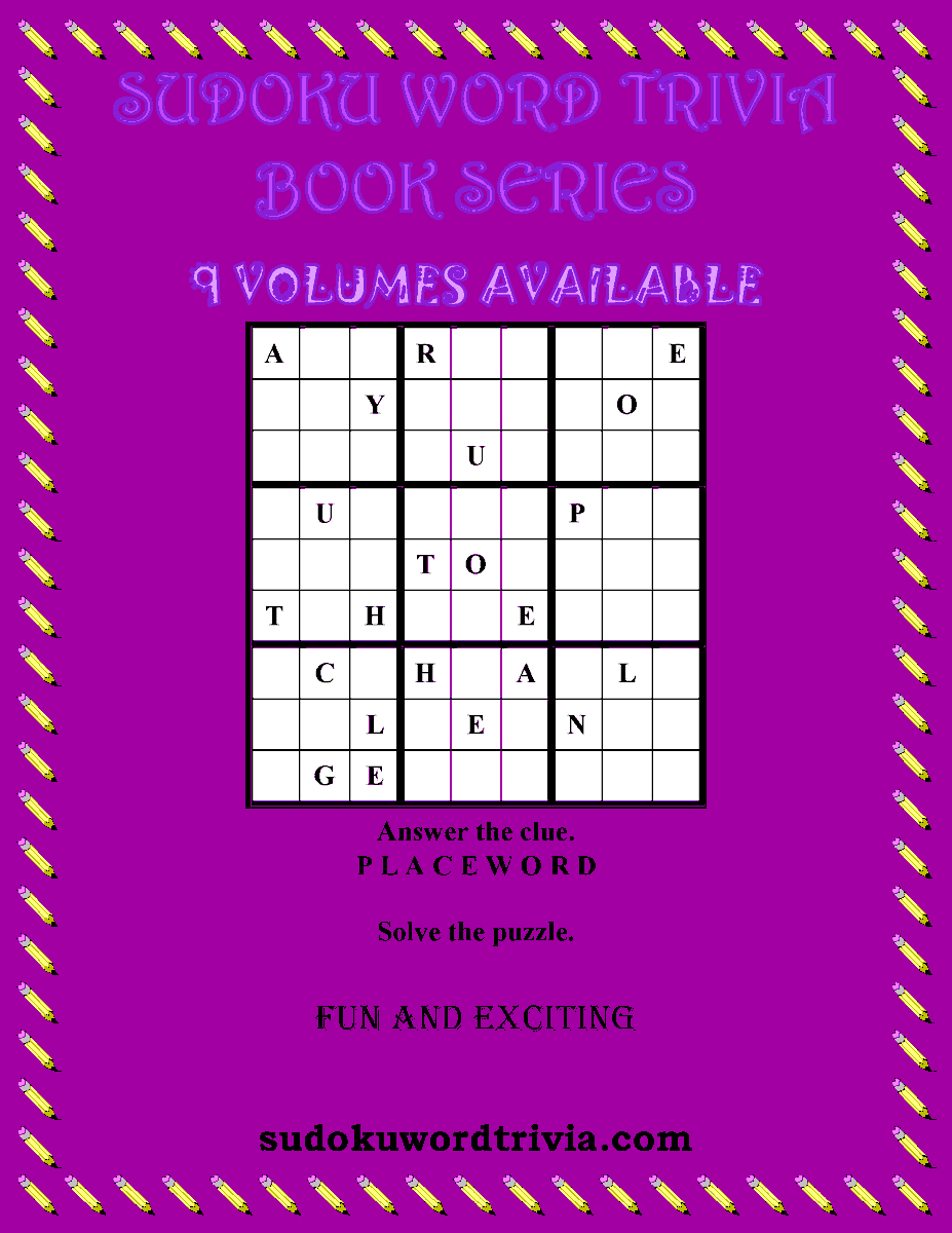 LeeFlyn12369252's tweet photo. 📢📢CALLING ALL SUDOKU FANS 📢📢
 
Sudoku Word Trivia Book Series: FYI
✏️📘📙📕📗🤓
 
How To Play Sudoku Word Trivia
Instructions: https://t.co/iryl9Gqc8J
 
#sudoku #puzzles #games #trivia #writerslift #fun #challenge #wordgames #wordlovers #braingames #colortheme #curiousminds🧩 https://t.co/ktn91H4xqs