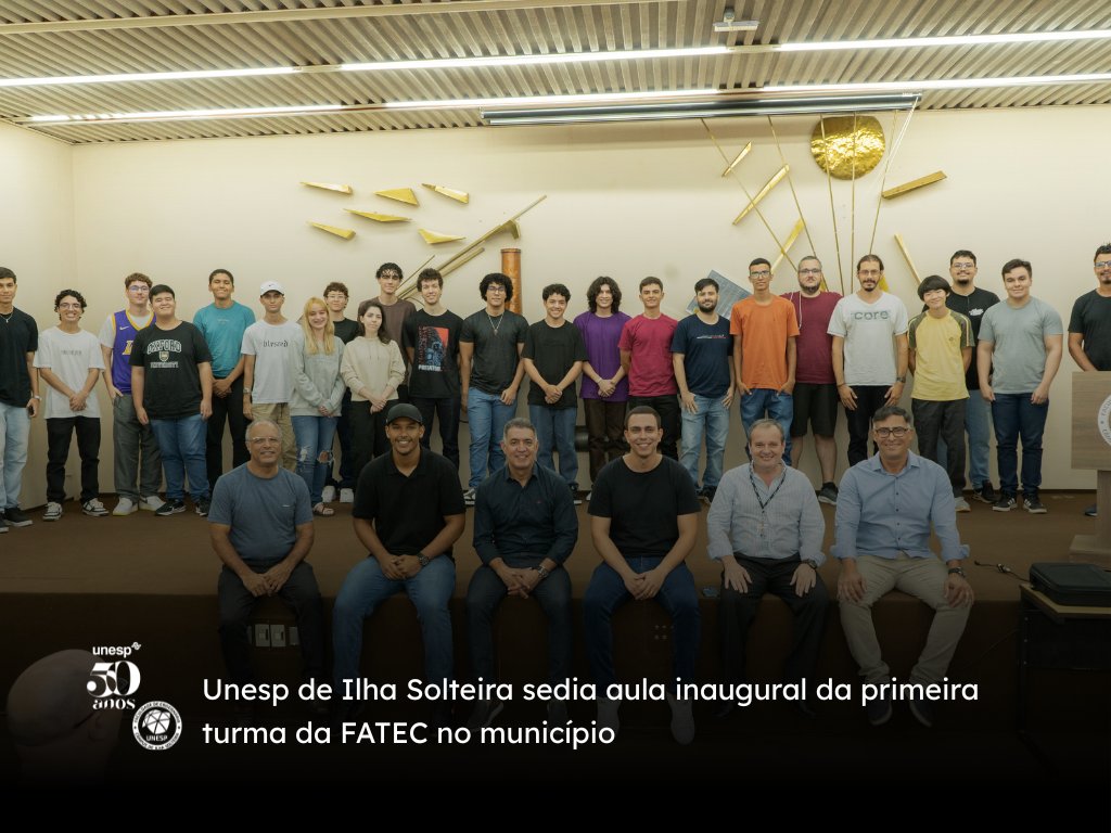 Aconteceu! 🚀 A #FATEC Ilha Solteira é realidade. A aula inaugural da 1ª turma do curso de Desenvolvimento de Sistemas Multiplataformas foi realizada no Departamento de Engenharia Elétrica da #UNESP. Leia a matéria completa em: bit.ly/4aSYri1