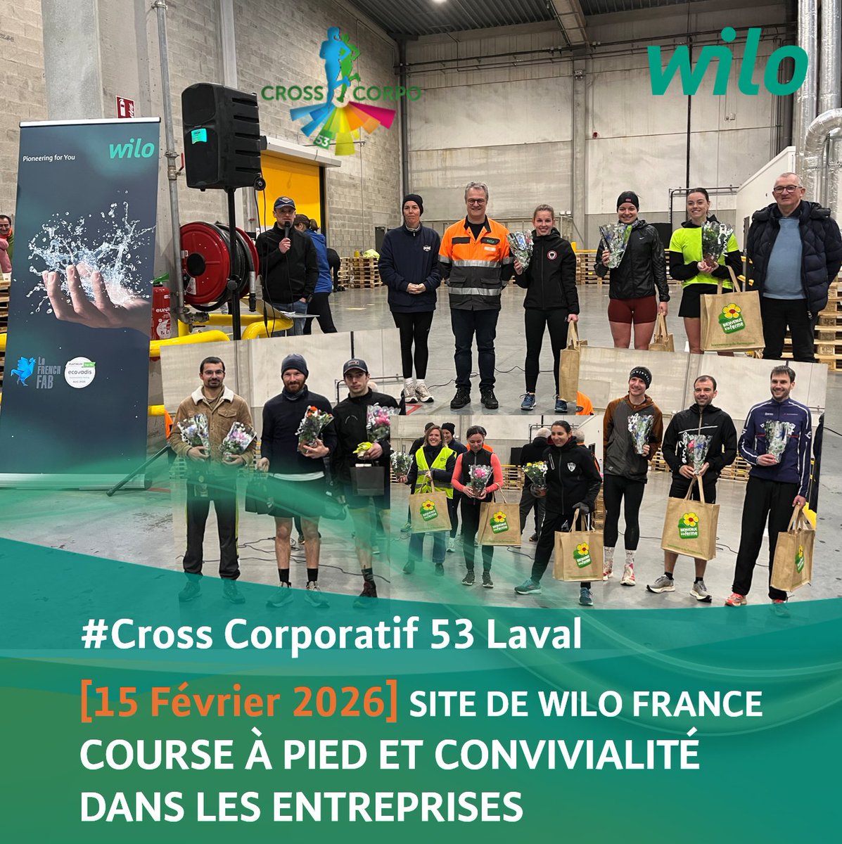 🏃‍♂️ Dimanche, nous avons eu le plaisir d’accueillir le Cross Corpo 53 sur notre site de Laval !
Une illustration de notre engagement en faveur de la vie locale, du bien-être au travail et de la cohésion.
Merci à tous pour cette belle édition ! 👏
#Wilo #WiloFrance #CrossCorpo53