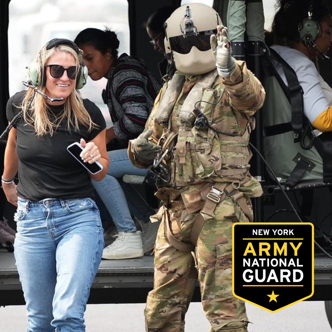NationalGuardNY's tweet image. When you Go Guard your entire family become a part of the NY Army National Guard Family.

The Spouse Lift event allowed military spouses to take flight with the 3-142 AHB, offering a taste of the experience.

Uncommon is Calling!

nationalguard.com/new-york
#GoGuard #GuardStrong