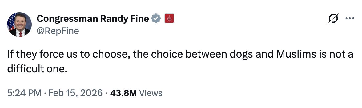 RepRaskin's tweet image. If they force us to choose between calling for the resignation of imbecilic bigots or normalizing hateful religious incitement, that’s not a tough one. This fanatic should spare his constituents any further embarrassment and resign.