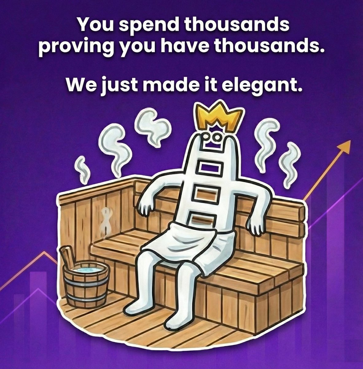 CloutLadder's tweet image. You spend thousands proving you have thousands.

We just made it elegant.