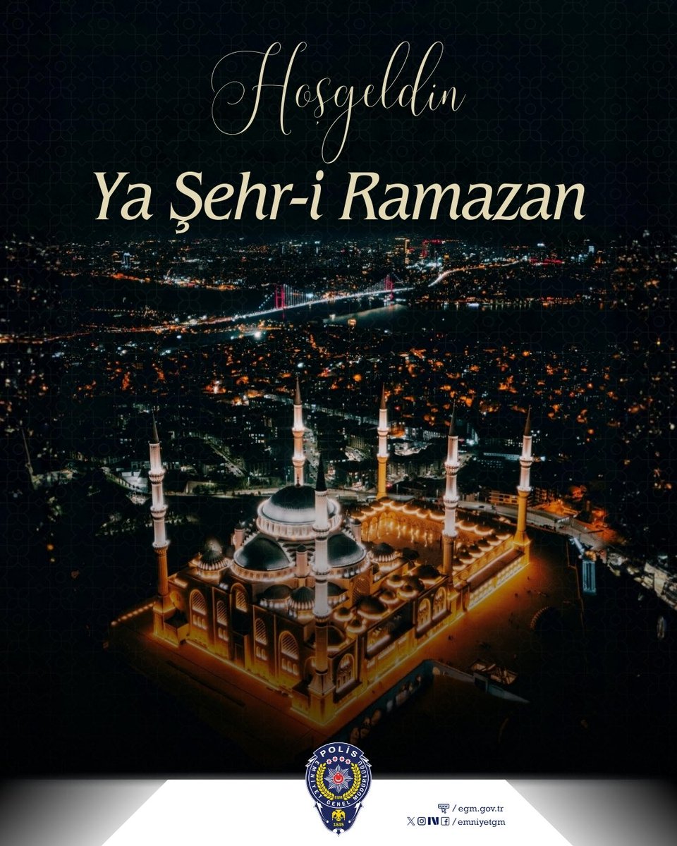 Rahmet, mağfiret ve bereket ayı Ramazan-ı Şerif’e yeniden kavuşmanın gönül huzurunu yaşıyoruz.
Bu mübarek ayın ülkemize, milletimize ve tüm İslam âlemine hayırlar getirmesini temenni ediyoruz.
Hoş geldin ya Şehr-i Ramazan! 🌙