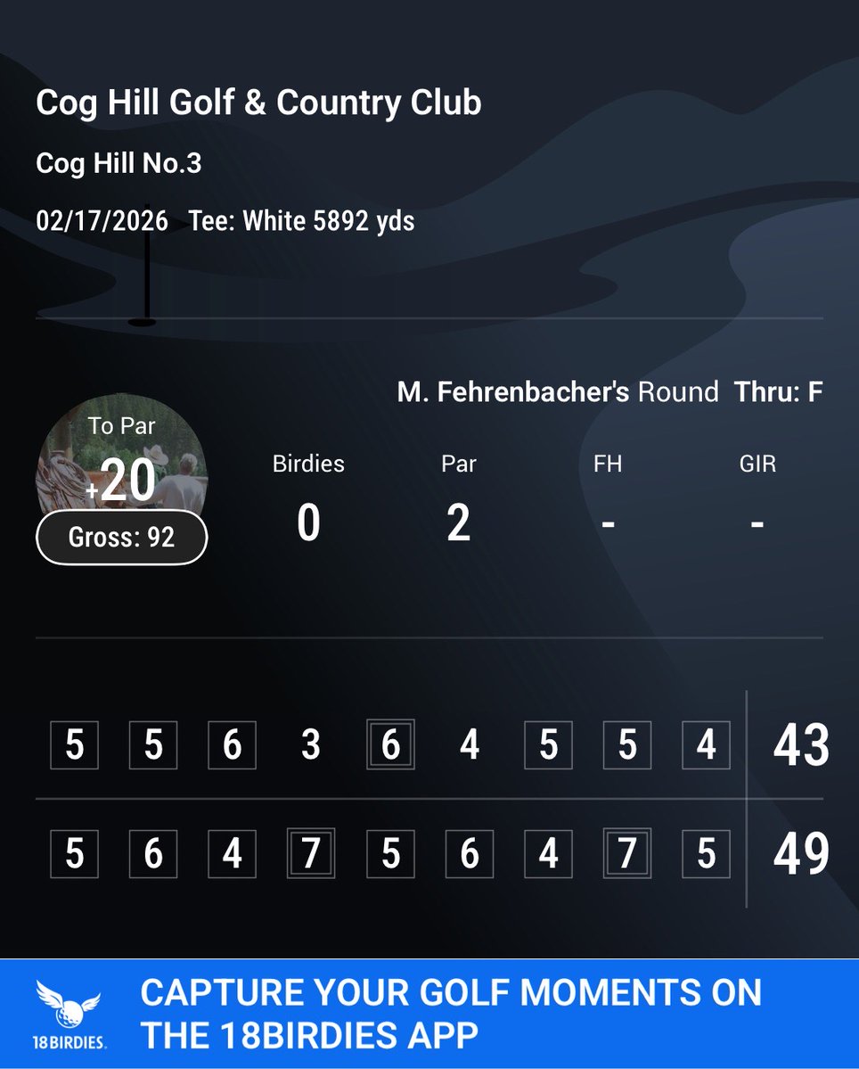 mikefehr3982's tweet image. February at Cog Hill. Zero roll. Plugged lies. Cold hands.
And that’s my only complaint.

#CogHill #ChicagoGolf #WinterGolf #FebruaryGolf
#Perspective #Blessed #MidwestGolf #USMC