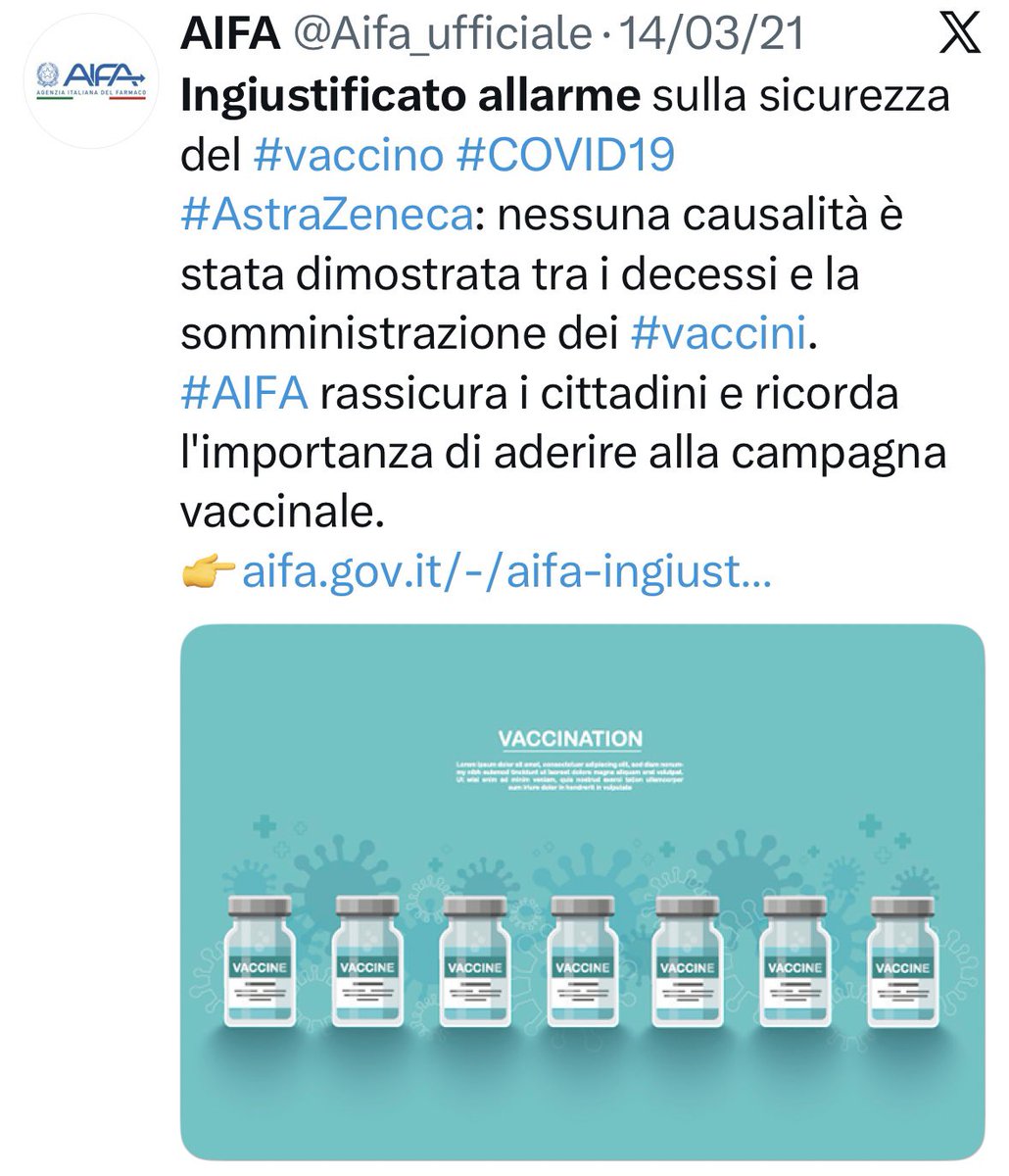 <a href="/Giorgioaki/">giorgio bianchi</a> Over reporting un cazzo! 600 volte in meno di V-Safe e già erano in crisi nella gestione. Già a fine marzo 2021 avevano avuto 102 segnalazioni di decessi, insabbiati. E intanto diffondevano messaggi rassicuranti alla popolazione, spinta come pecore agli hub vaccinali. Che schifo.