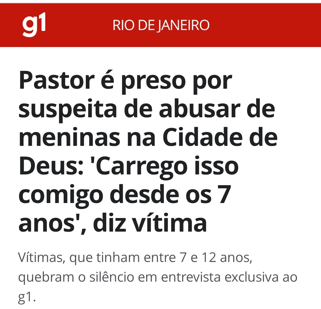 <a href="/salgadinhomusic/">Cantor Salgadinho</a> Bora MOSTRAR os conservadores desse pais...
O conservador Jorge Luiz Oliveira dos Santos, líder de uma igreja evangélica na Cidade de Deus, na Zona Oeste do Rio de Janeiro.
<a href="/KriskaCarvalho/">Kriska Pimentinha</a>
<a href="/lazarorosa25/">Lázaro Rosa 🇧🇷</a>
<a href="/salgadinhomusic/">Cantor Salgadinho</a>
<a href="/cortezpsol/">Guilherme Cortez</a> <a href="/samiabomfim/">Sâmia Bomfim</a> <a href="/ErikakHilton/">ERIKA HILTON</a> 
#BBB26