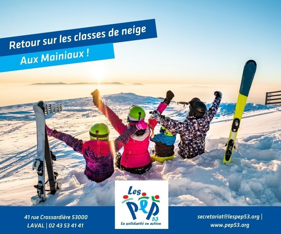 lespep53's tweet photo. Retour sur le début de la saison des classes de neige au centre Les Mainiaux ❄️
Depuis début janvier, nous avons accueilli près de 300 élèves en classe de découverte au centre Les Mainiaux ! https://t.co/ArRdHruWxM