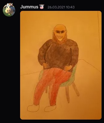 LStonesmann's tweet photo. @DaTruthDT A friend of mine drew this for his art lesson 5 years ago. The task was to draw a family member and he chose to draw DaUncleDU. He got an A- for it lmao https://t.co/xMk38Bq1jy