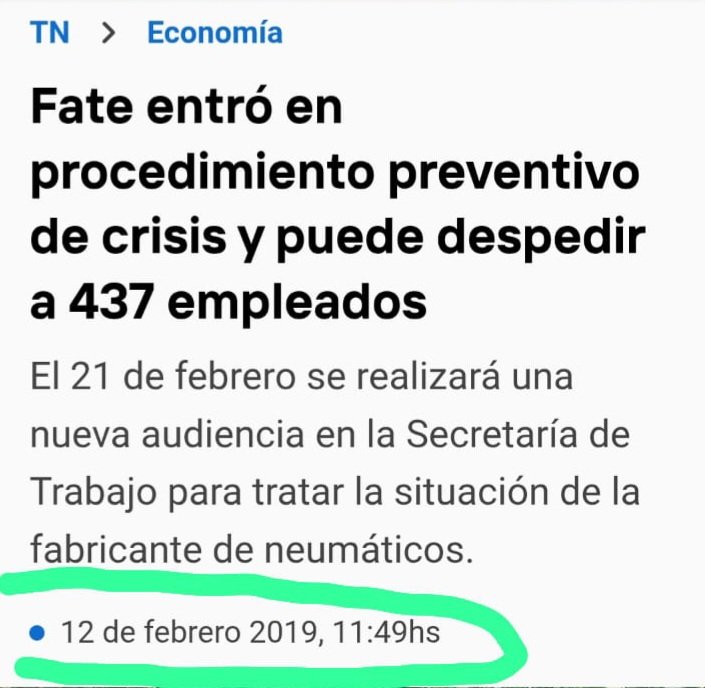 La crisis de FATE es culpa de Milei. Ah no pará, pará, pará. Mala mía ✋