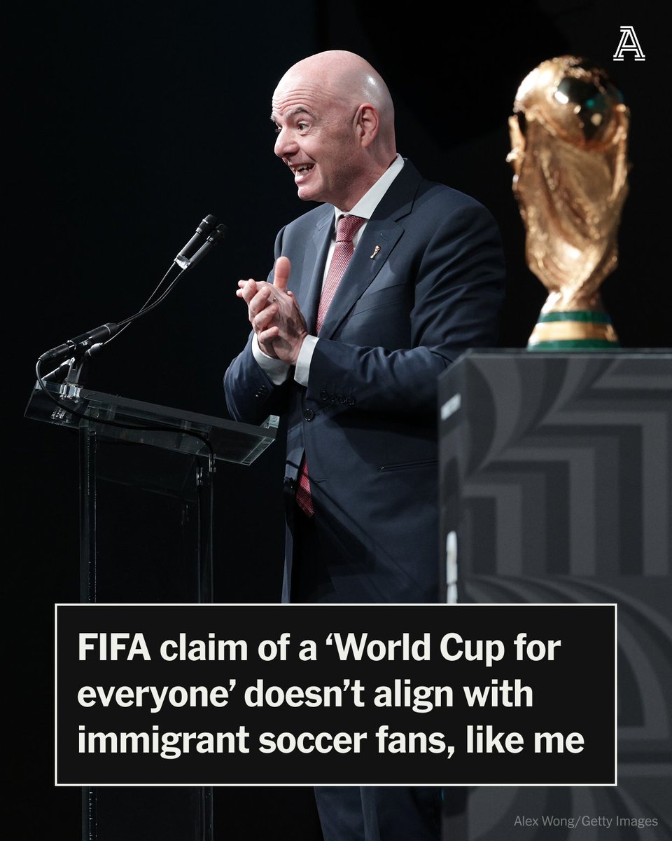 Ahead of this summer's World Cup, FIFA has consistently claimed that the tournament is "for everyone."

But as <a href="/melanieanzidei/">Melanie Anzidei</a> writes from personal experience, immigrant communities across the United States are increasingly feeling shut out of soccer's biggest show.