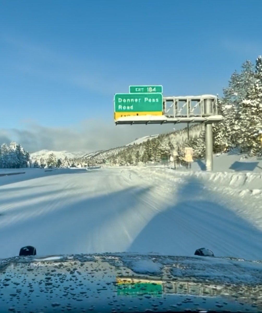 CHP_Truckee's tweet photo. More snowfall is expected later today. Winter isn’t done yet. Slow down and drive smart.

(02/18/26 at 7:52am) https://t.co/u4TjwFpyd0