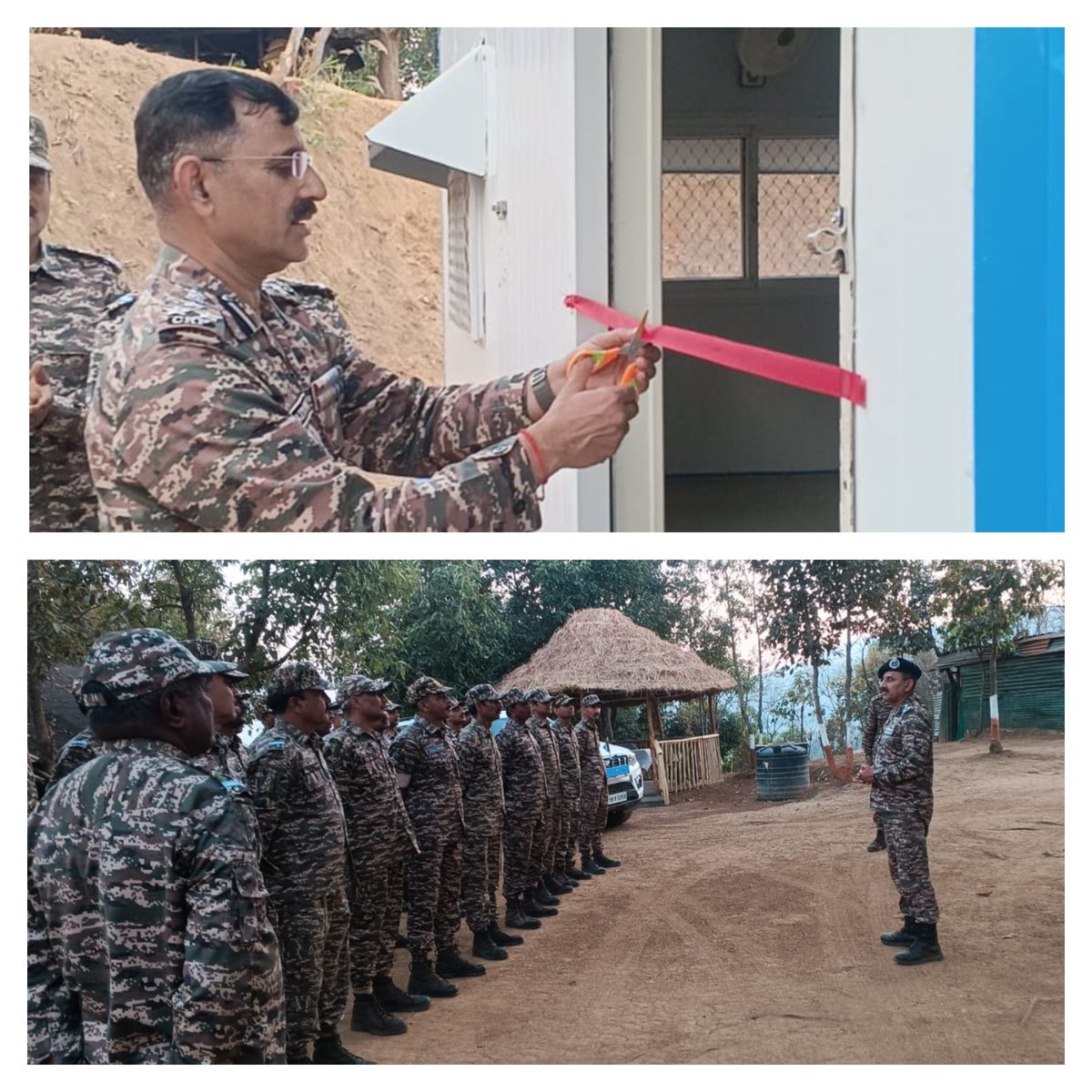 CRPF is committed to enhance  the living conditions of the jawan deployed in the far flung areas Manipur. Today DIG (Ops) Range Kangpokpi inaugurated a porta cabin installed at Freedom hill post.