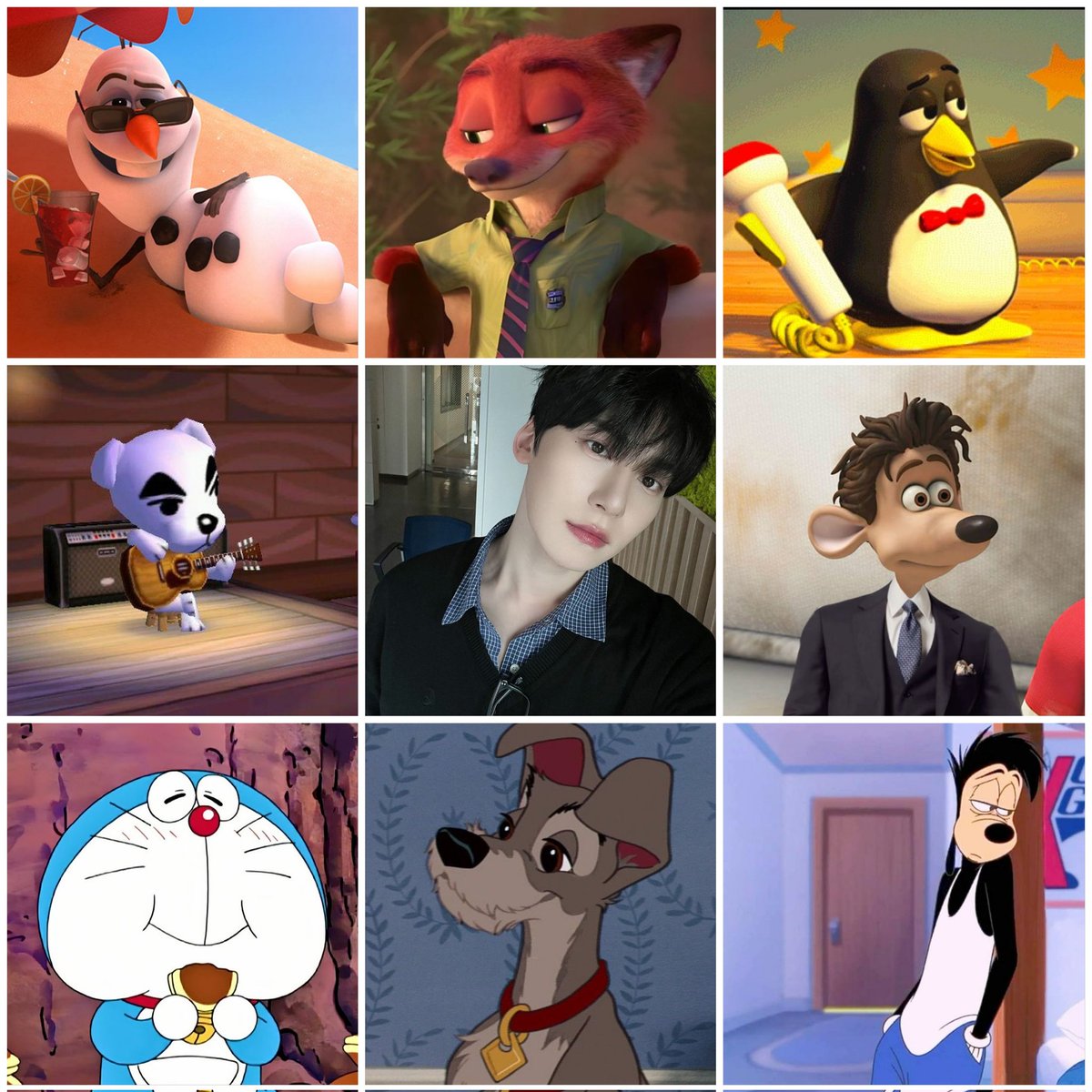 My Keonhee variants (animated characters only) 

(I can justify every choice)