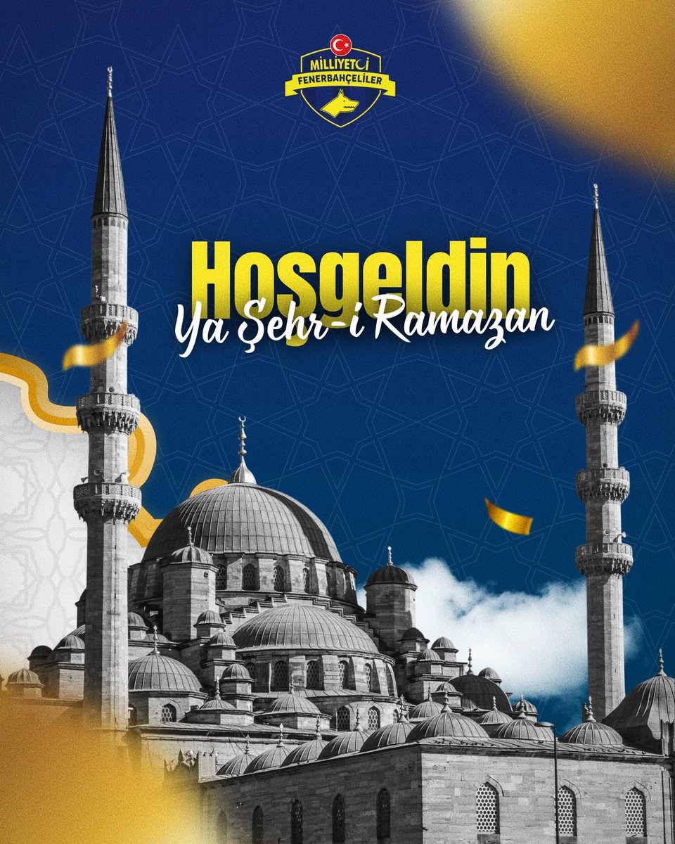 Hoş geldin Ya Şehr-i Ramazan.

Ramazan ayının tüm insanlığa sağlık, huzur, barış ve bereket getirmesini diliyoruz.

#MilliyetçiFenerbahçeliler