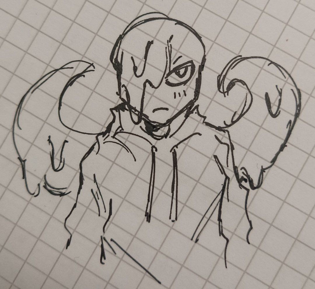 Nuqaru's tweet photo. Sketches with Nightmare at college  #NightmareSans #crosssans #dreamtale #sketches https://t.co/R3lpwMlo6H