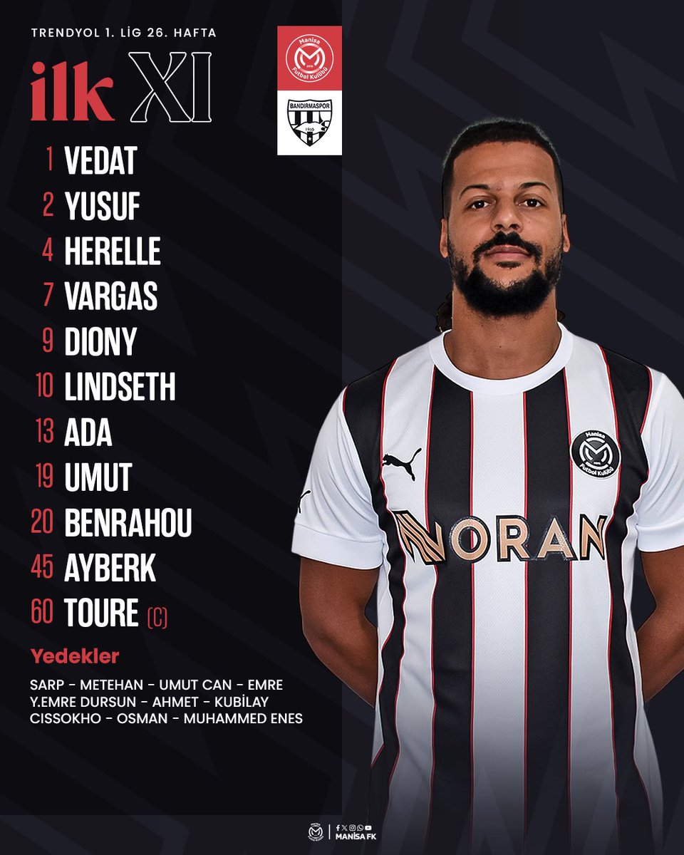 📝 Bandırmaspor karşısında ilk 11’imiz!
