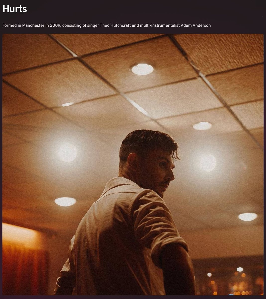 Born on the same date. 
The esteemed ✨ Mr.Mark Zuckerberg 🌈 ( Birthdate 1984 - 05 - 14 ) and the honorable ✨ Mr.Hurts 🌈 ( Birthdate 1984 - 05 - 14 ) share the same birthday. 

Hurts is Formed in Manchester in 2009, consisting of singer Theo Hutchcraft and