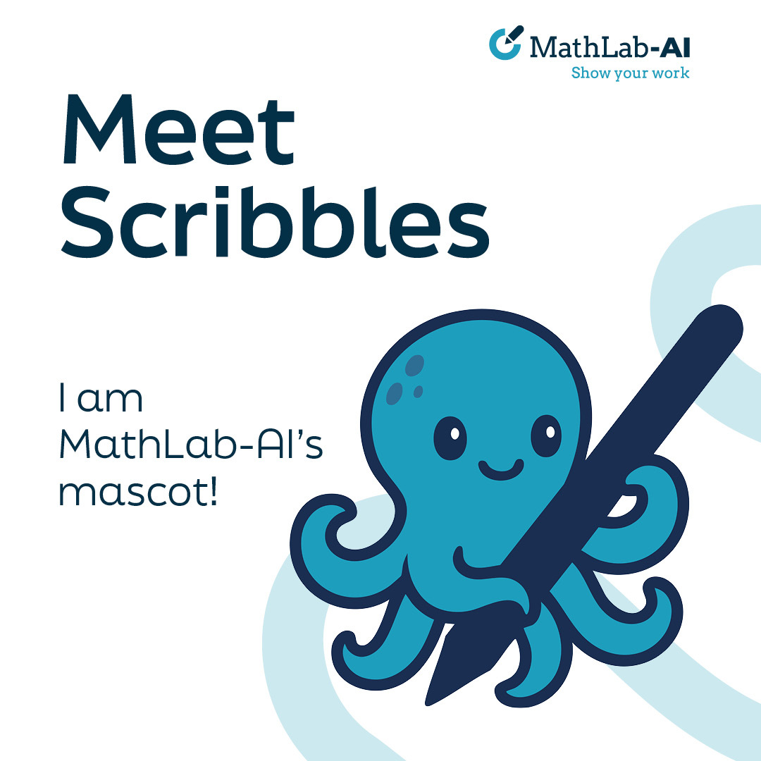 _KAITLab's tweet photo. Meet Scribbles, the official MathLab-AI mascot.
Like AI, octopuses are geniuses of adaptation. With 8 arms and ink at the ready, Scribbles represents our smartpen-powered math tools. Celebrate curiosity and the future of learning with us.
#MathLabAI #MeetScribbles #EdTech #STEM https://t.co/QhWnjuXvuz