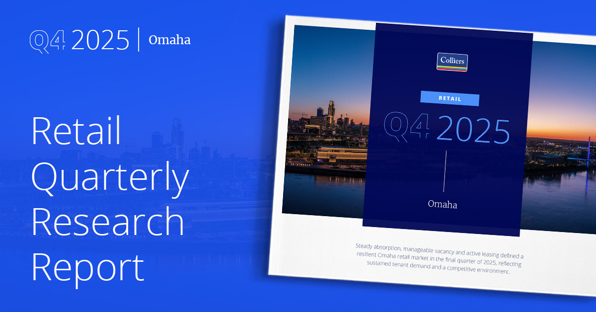 Strong leasing and development reinforced Omaha's Q4 retail market | Download our Q4 2025 #Omaha #CRE #retail market analysis here: ow.ly/yGQ950Yh5TF