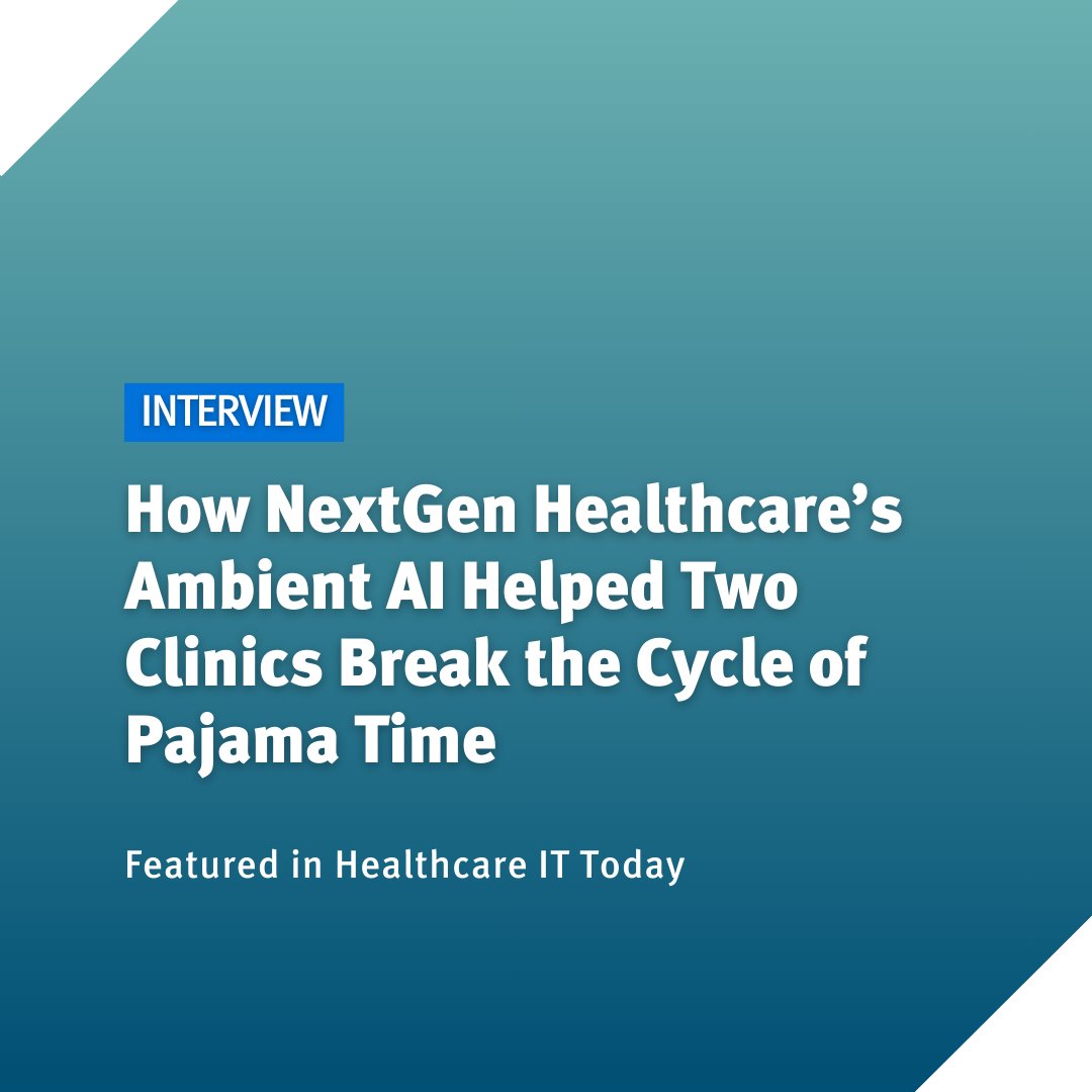 NextGen Healthcare tweet media