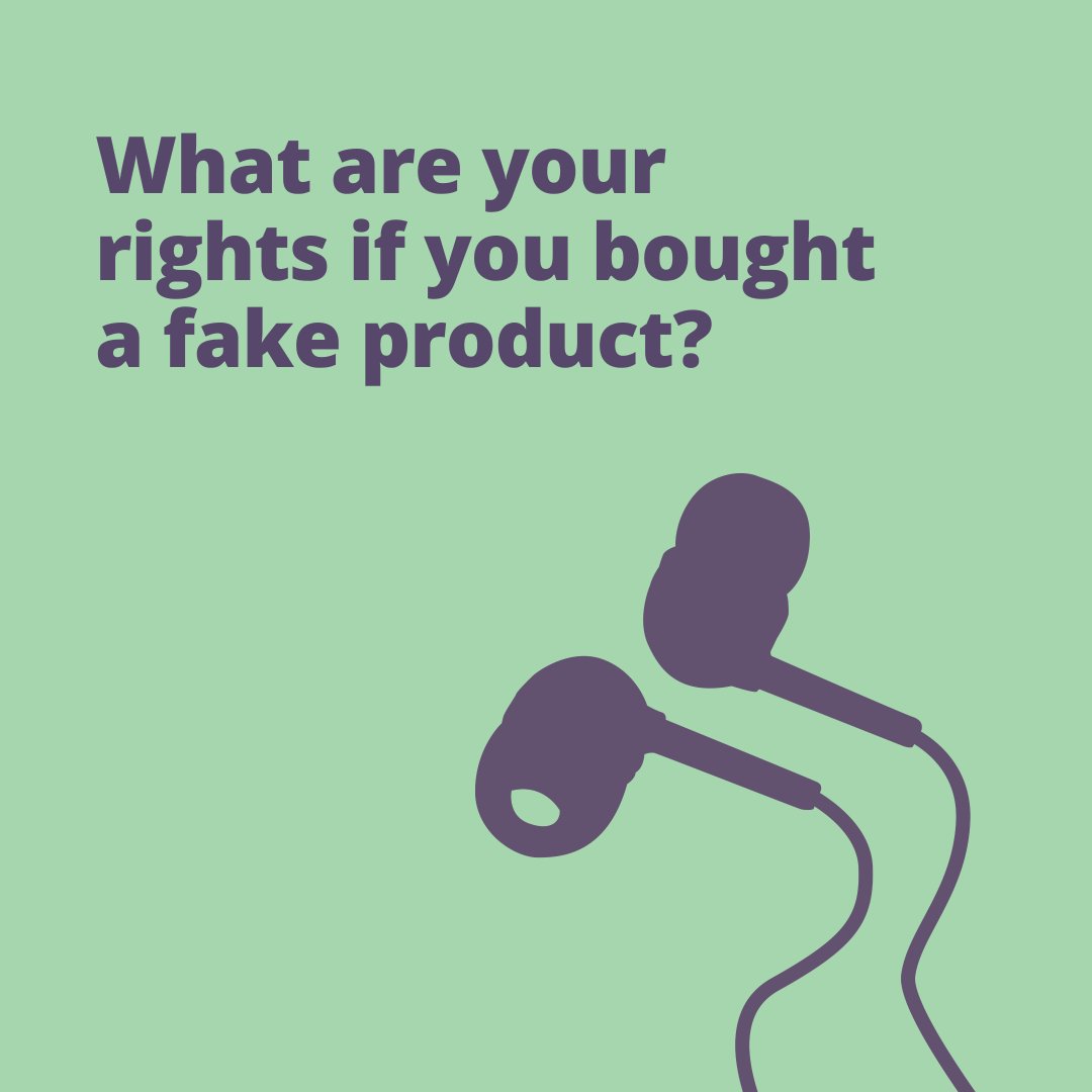 🛍️ Have you bought something that’s fake or counterfeit?

You have the legal right to a refund. You can also report the seller to Trading Standards or report them for fraud.

Check your consumer rights ⤵️
bit.ly/3SylbtA