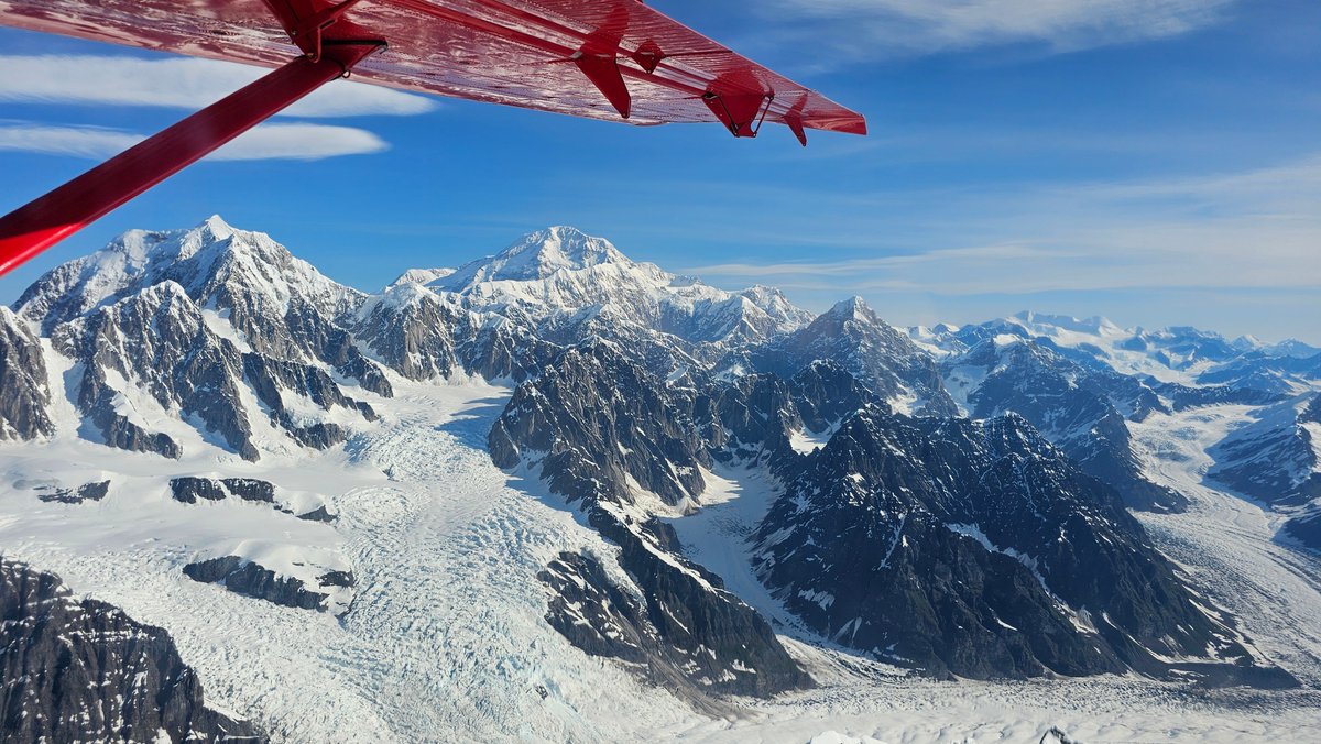 Our head geologist in Alaska, Zach Grimac, took a slightly out-of-the-way flight path, because visibility was too good to pass up! This is Denali on the commute—one of the many perks of opening our newest office in Alaska.

#Rangefront #Denali #AlaskaGeology #LifeInTheField