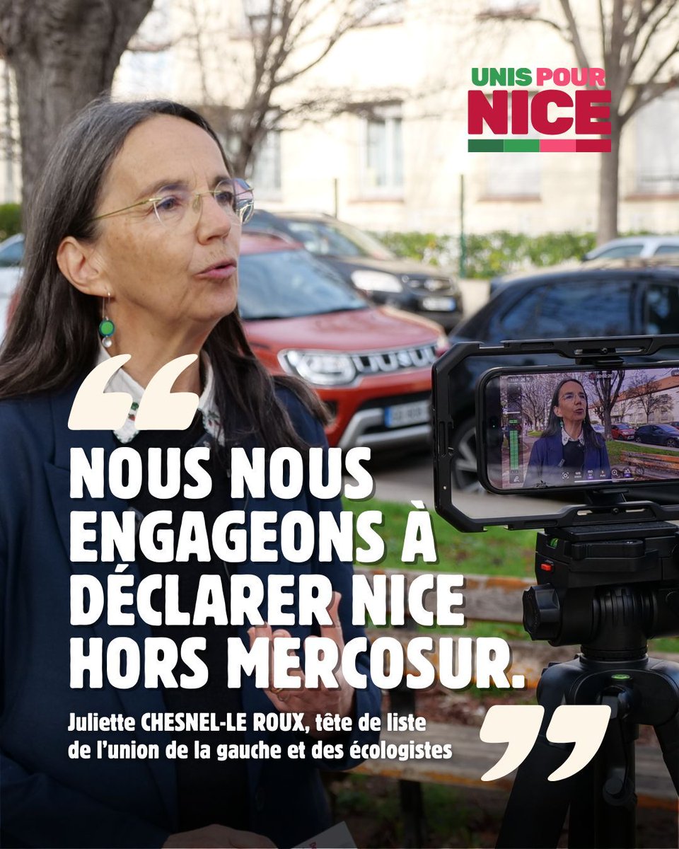 UnisPourNice's tweet photo. Nice ne fera pas partie du Mercosur.

#UnispourNice #Municipales2026 #NiEstrosiNiCiotti @JulietteChesnel https://t.co/14QJk7VrkD