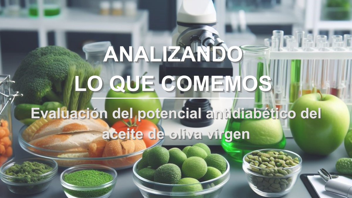 OmicsFood's tweet photo. Ya disponible en nuestro canal de YouTube el vídeo divulgativo "Evaluación del potencial antidiabético del aceite de oliva virgen" 🫒 

🔗 Podéis encontrar el vídeo en el siguiente enlace:
https://t.co/jpFZONUr5P https://t.co/WB2hkTDMWs