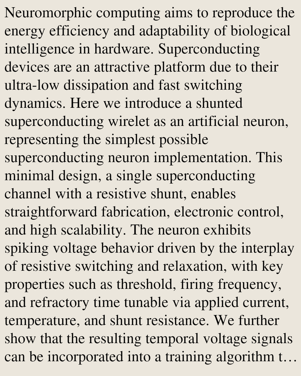 Pattern recognition with superconducting wirelet neurons

Khalil Harrabi, Leonardo Cadorim, Milorad Milosevic
arxiv.org/abs/2602.14330 [𝚌𝚘𝚗𝚍-𝚖𝚊𝚝.𝚜𝚞𝚙𝚛-𝚌𝚘𝚗]