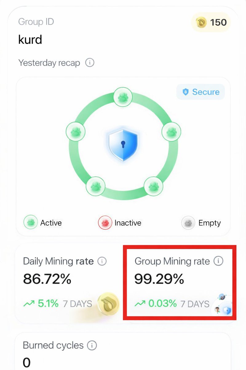 If your Interlink security group isn’t full yet, feel free to share your invitation. code in the comments below so. others can join your group....

To get 100% approval from the security circle, your group needs to have 5 active

What is your current account "health" score?
