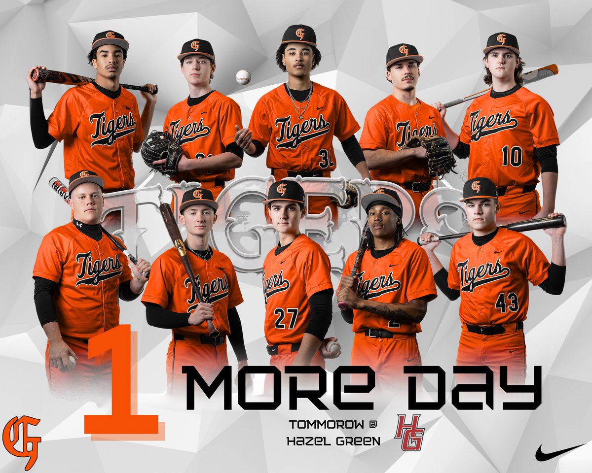 GrissomBSB's tweet photo. TOMORROW is the day! First pitch at Hazel Green at 5:00 PM! https://t.co/sfxgv9YdSo