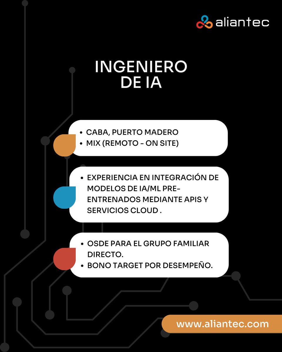 Litoral Gas busca Ingeniero/a de IA para integrar modelos generativos en la nube con foco en RAG, datos reales y soluciones de negocio. Esquema remoto + beneficios top. ¿Te interesa?

ViiAfZ.short.gy/LUcnuS

#IngenieroIA #CABA #empleoit #tecnologia