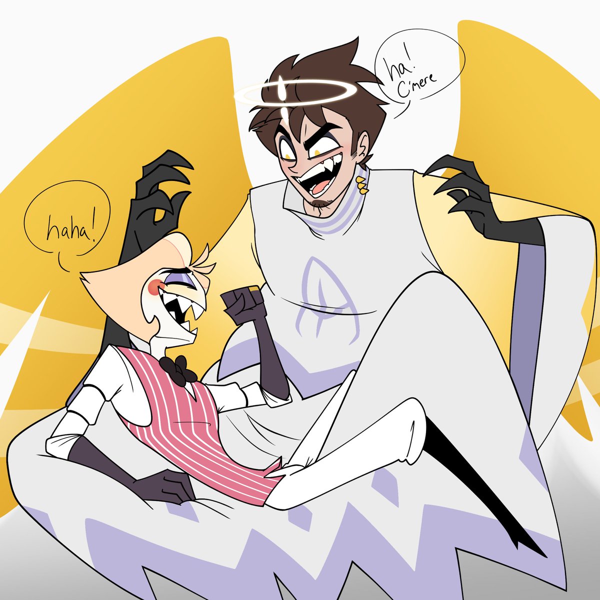Lucifer gives Adam cuteness aggression His little gremlin boyfriend # ...