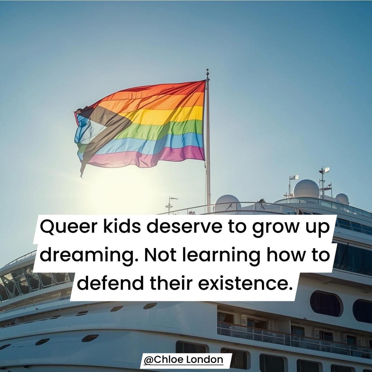 RainbowToffees's tweet image. Queer kids deserve to grow up dreaming. Not learning how to defend their existence🏳️‍🌈🏳️‍🌈